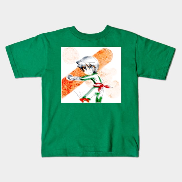 rock lee Kids T-Shirt by panchi